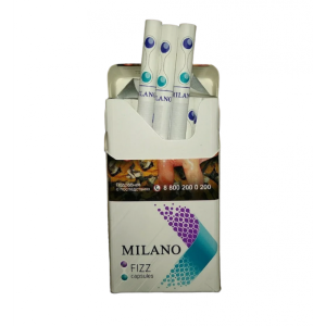 Сигареты Milano FIZZ c двумя кнопками вкус фруктовый / мята