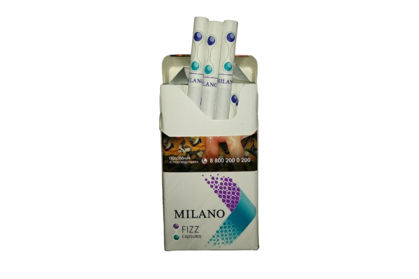 Сигареты Milano FIZZ c двумя кнопками вкус фруктовый / мята