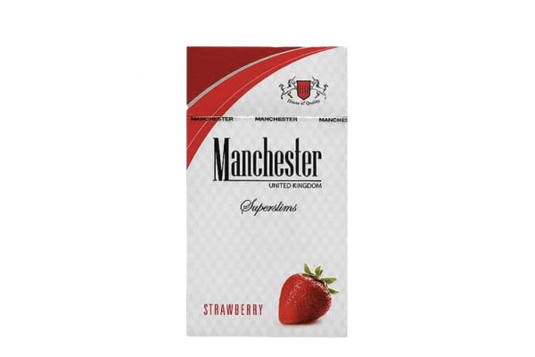 Сигареты Manchester Strawberry SuperSlims Клубника