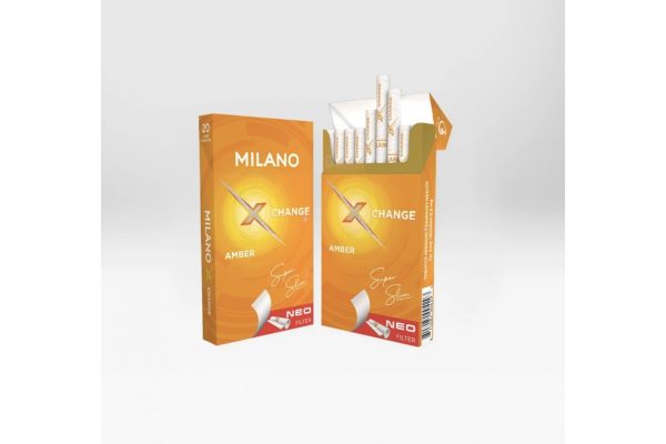 Сигареты Milano Superslim Change Amber (Милано Суперслим Чендж Кнопка Манго) оптом