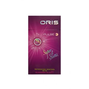 Сигареты Oris Pulse Blueberry Blast Superslims (Орис Пульс Черника Суперслимс) кнопка