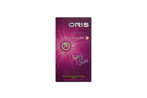 Сигареты Oris Pulse Blueberry Blast Superslims (Орис Пульс Черника Суперслимс) кнопка
